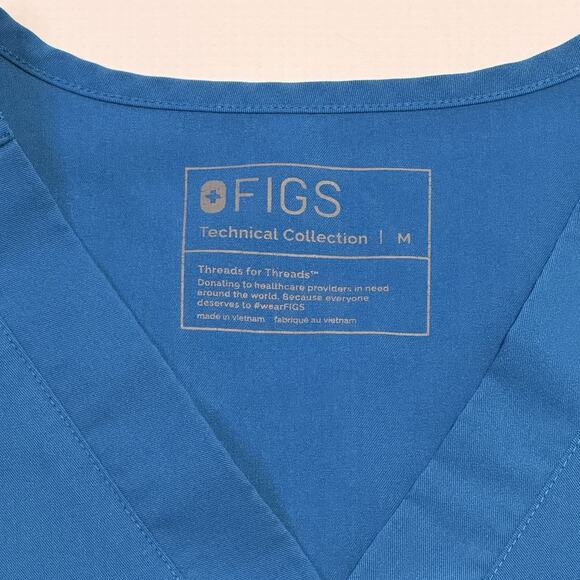 Figs Scrub Set Mens Medium Alps Blue Chisec Top Tansen Jogger Pants - Picture 3 of 16